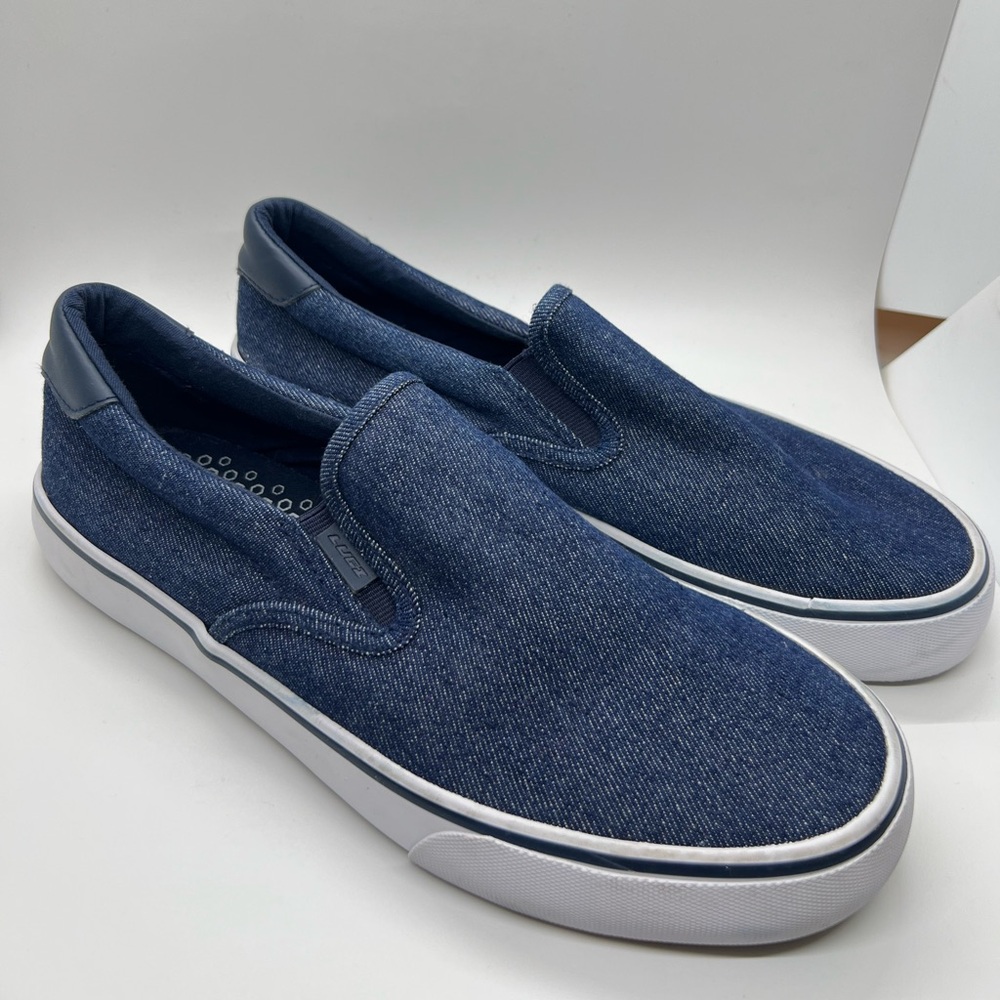 Lugz Men’s Denim Casual Slip On Shoes Sneakers‎ Size 9.5
